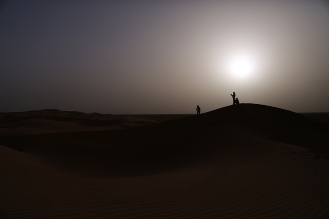 Nuit sur les dunes. Mauritanie
